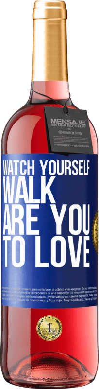 29,95 € Free Shipping | Rosé Wine ROSÉ Edition Watch yourself walk. Are you to love Blue Label. Customizable label Young wine Harvest 2024 Tempranillo