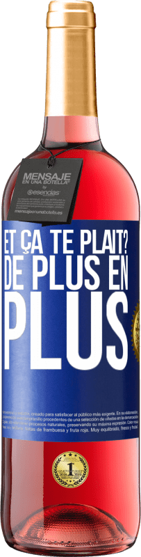 29,95 € Envoi gratuit | Vin rosé Édition ROSÉ Et ça te plaît? De plus en plus Étiquette Bleue. Étiquette personnalisable Vin jeune Récolte 2025 Tempranillo