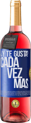 29,95 € Envío gratis | Vino Rosado Edición ROSÉ ¿Y te gusta? Cada vez más Etiqueta Azul. Etiqueta personalizable Vino joven Cosecha 2023 Tempranillo