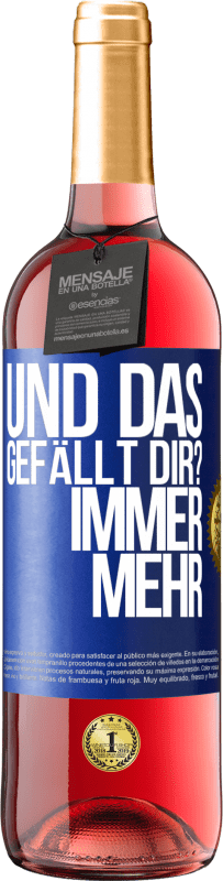 29,95 € Kostenloser Versand | Roséwein ROSÉ Ausgabe Und das gefällt dir? Immer mehr Blaue Markierung. Anpassbares Etikett Junger Wein Ernte 2025 Tempranillo