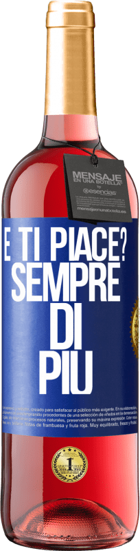 29,95 € Spedizione Gratuita | Vino rosato Edizione ROSÉ e ti piace? Sempre di più Etichetta Blu. Etichetta personalizzabile Vino giovane Raccogliere 2024 Tempranillo