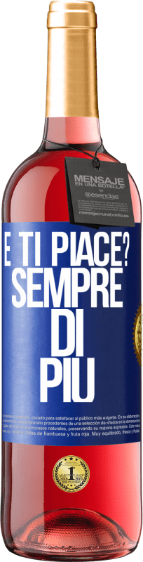 29,95 € Spedizione Gratuita | Vino rosato Edizione ROSÉ e ti piace? Sempre di più Etichetta Blu. Etichetta personalizzabile Vino giovane Raccogliere 2025 Tempranillo