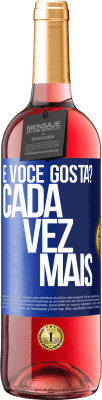 29,95 € Envio grátis | Vinho rosé Edição ROSÉ e você gosta? Cada vez mais Etiqueta Azul. Etiqueta personalizável Vinho jovem Colheita 2023 Tempranillo