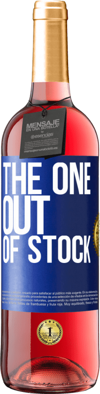 29,95 € 免费送货 | 桃红葡萄酒 ROSÉ版 The one out of stock 蓝色标签. 可自定义的标签 青年酒 收成 2023 Tempranillo