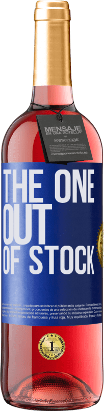 29,95 € Envío gratis | Vino Rosado Edición ROSÉ The one out of stock Etiqueta Azul. Etiqueta personalizable Vino joven Cosecha 2025 Tempranillo