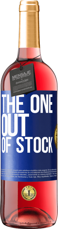 29,95 € Spedizione Gratuita | Vino rosato Edizione ROSÉ The one out of stock Etichetta Blu. Etichetta personalizzabile Vino giovane Raccogliere 2023 Tempranillo