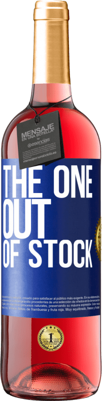 29,95 € Spedizione Gratuita | Vino rosato Edizione ROSÉ The one out of stock Etichetta Blu. Etichetta personalizzabile Vino giovane Raccogliere 2024 Tempranillo