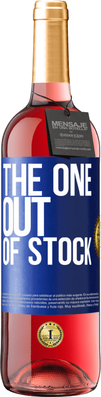 29,95 € Envio grátis | Vinho rosé Edição ROSÉ The one out of stock Etiqueta Azul. Etiqueta personalizável Vinho jovem Colheita 2023 Tempranillo