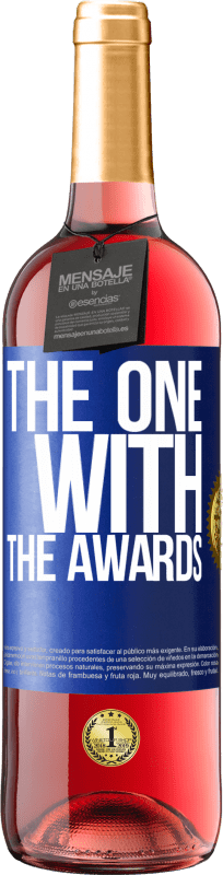 29,95 € 送料無料 | ロゼワイン ROSÉエディション The one with the awards 青いタグ. カスタマイズ可能なラベル 若いワイン 収穫 2024 Tempranillo