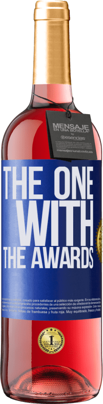 29,95 € Kostenloser Versand | Roséwein ROSÉ Ausgabe The one with the awards Blaue Markierung. Anpassbares Etikett Junger Wein Ernte 2023 Tempranillo