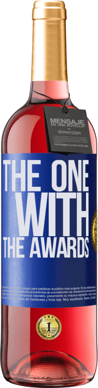 29,95 € Kostenloser Versand | Roséwein ROSÉ Ausgabe The one with the awards Blaue Markierung. Anpassbares Etikett Junger Wein Ernte 2024 Tempranillo