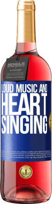 29,95 € Free Shipping | Rosé Wine ROSÉ Edition The loud music and the heart singing Blue Label. Customizable label Young wine Harvest 2025 Tempranillo