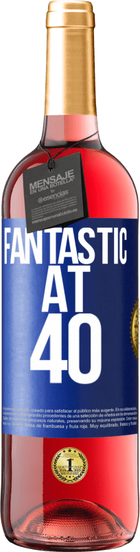 29,95 € Free Shipping | Rosé Wine ROSÉ Edition Fantastic at 40 Blue Label. Customizable label Young wine Harvest 2024 Tempranillo