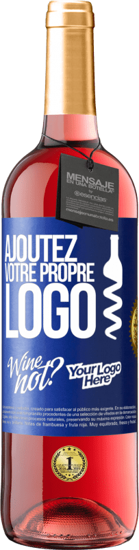 29,95 € Envoi gratuit | Vin rosé Édition ROSÉ Ajoutez votre propre logo Étiquette Bleue. Étiquette personnalisable Vin jeune Récolte 2024 Tempranillo