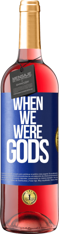 29,95 € Free Shipping | Rosé Wine ROSÉ Edition When we were gods Blue Label. Customizable label Young wine Harvest 2023 Tempranillo