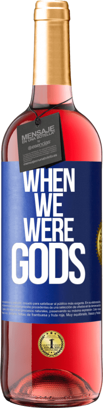 29,95 € Free Shipping | Rosé Wine ROSÉ Edition When we were gods Blue Label. Customizable label Young wine Harvest 2024 Tempranillo
