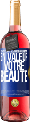 29,95 € Envoi gratuit | Vin rosé Édition ROSÉ Ici, nous travaillons pour mettre en valeur votre beauté Étiquette Bleue. Étiquette personnalisable Vin jeune Récolte 2024 Tempranillo