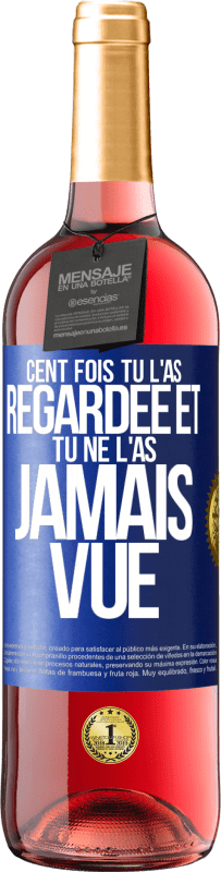 29,95 € Envoi gratuit | Vin rosé Édition ROSÉ Cent fois tu l'as regardée et tu ne l'as jamais vue Étiquette Bleue. Étiquette personnalisable Vin jeune Récolte 2024 Tempranillo