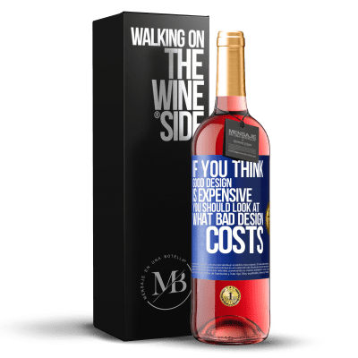 «If you think good design is expensive, you should look at what bad design costs» ROSÉ Edition