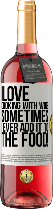 29,95 € Free Shipping | Rosé Wine ROSÉ Edition I love cooking with wine. Sometimes I ever add it to the food! White Label. Customizable label Young wine Harvest 2024 Tempranillo