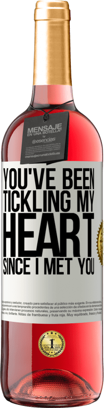 29,95 € Free Shipping | Rosé Wine ROSÉ Edition You've been tickling my heart since I met you White Label. Customizable label Young wine Harvest 2023 Tempranillo