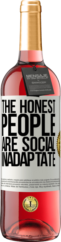 29,95 € 免费送货 | 桃红葡萄酒 ROSÉ版 诚实是社会失当 白标. 可自定义的标签 青年酒 收成 2025 Tempranillo
