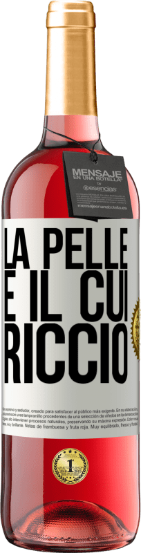 29,95 € Spedizione Gratuita | Vino rosato Edizione ROSÉ La pelle è il cui riccio Etichetta Bianca. Etichetta personalizzabile Vino giovane Raccogliere 2024 Tempranillo