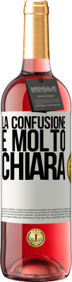 29,95 € Spedizione Gratuita | Vino rosato Edizione ROSÉ La confusione è molto chiara Etichetta Bianca. Etichetta personalizzabile Vino giovane Raccogliere 2025 Tempranillo