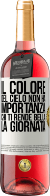 29,95 € Spedizione Gratuita | Vino rosato Edizione ROSÉ Il colore del cielo non ha importanza. Chi ti rende bella la giornata Etichetta Bianca. Etichetta personalizzabile Vino giovane Raccogliere 2025 Tempranillo