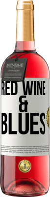 29,95 € 送料無料 | ロゼワイン ROSÉエディション Red wine & Blues ホワイトラベル. カスタマイズ可能なラベル 若いワイン 収穫 2023 Tempranillo