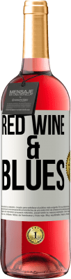 29,95 € 送料無料 | ロゼワイン ROSÉエディション Red wine & Blues ホワイトラベル. カスタマイズ可能なラベル 若いワイン 収穫 2024 Tempranillo