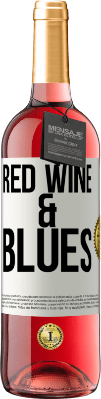 29,95 € Spedizione Gratuita | Vino rosato Edizione ROSÉ Red wine & Blues Etichetta Bianca. Etichetta personalizzabile Vino giovane Raccogliere 2023 Tempranillo