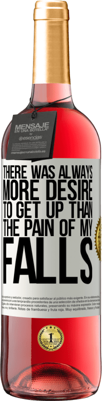 29,95 € 免费送货 | 桃红葡萄酒 ROSÉ版 总是比起跌倒的痛苦更渴望起床 白标. 可自定义的标签 青年酒 收成 2025 Tempranillo