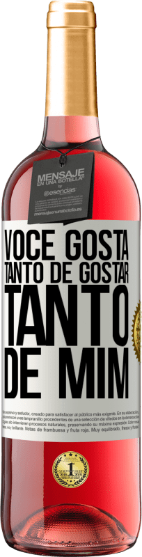 29,95 € Envio grátis | Vinho rosé Edição ROSÉ Você gosta tanto de gostar tanto de mim Etiqueta Branca. Etiqueta personalizável Vinho jovem Colheita 2024 Tempranillo