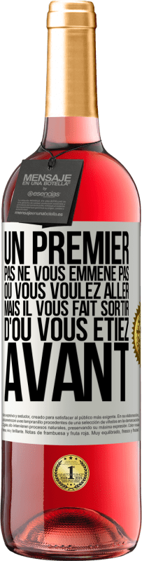 29,95 € Envoi gratuit | Vin rosé Édition ROSÉ Un premier pas ne vous emmène pas où vous voulez aller, mais il vous fait sortir d'où vous étiez avant Étiquette Blanche. Étiquette personnalisable Vin jeune Récolte 2024 Tempranillo