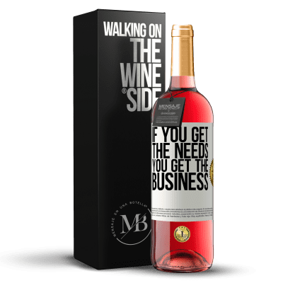 «If you get the needs, you get the business» ROSÉ Edition