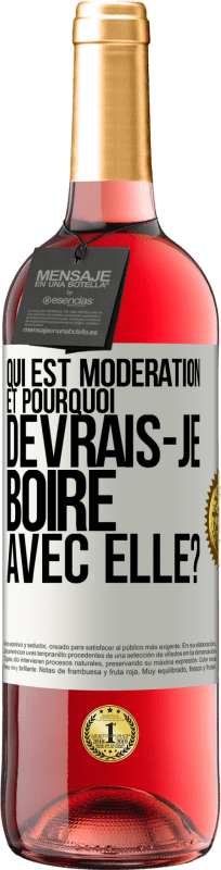 29,95 € Envoi gratuit | Vin rosé Édition ROSÉ Qui est modération et pourquoi devrais-je boire avec elle? Étiquette Blanche. Étiquette personnalisable Vin jeune Récolte 2024 Tempranillo