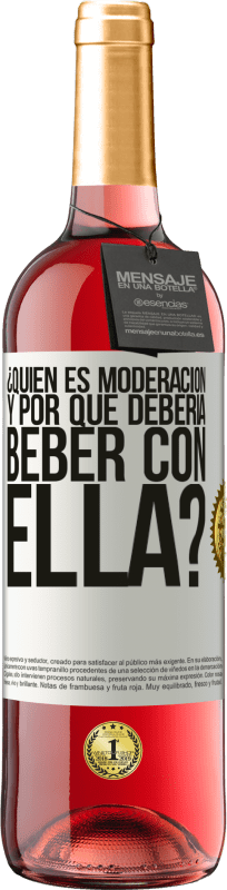 29,95 € Envío gratis | Vino Rosado Edición ROSÉ ¿Quién es moderación y por qué debería beber con ella? Etiqueta Blanca. Etiqueta personalizable Vino joven Cosecha 2024 Tempranillo