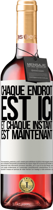 29,95 € Envoi gratuit | Vin rosé Édition ROSÉ Chaque endroit est ici et chaque instant est maintenant Étiquette Blanche. Étiquette personnalisable Vin jeune Récolte 2024 Tempranillo