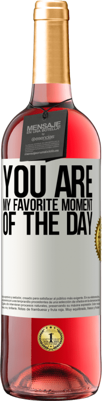 29,95 € Free Shipping | Rosé Wine ROSÉ Edition You are my favorite moment of the day White Label. Customizable label Young wine Harvest 2024 Tempranillo