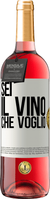 29,95 € Spedizione Gratuita | Vino rosato Edizione ROSÉ Sei il vino che voglio Etichetta Bianca. Etichetta personalizzabile Vino giovane Raccogliere 2023 Tempranillo