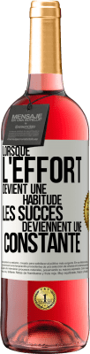 29,95 € Envoi gratuit | Vin rosé Édition ROSÉ Lorsque l'effort devient une habitude, les succès deviennent une constante Étiquette Blanche. Étiquette personnalisable Vin jeune Récolte 2025 Tempranillo