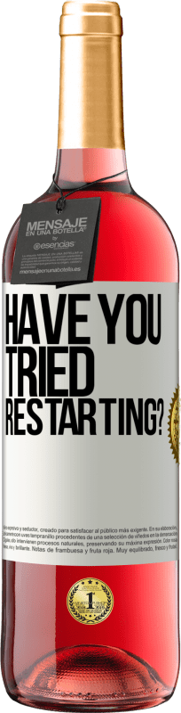 29,95 € 免费送货 | 桃红葡萄酒 ROSÉ版 您是否尝试过重启？ 白标. 可自定义的标签 青年酒 收成 2024 Tempranillo