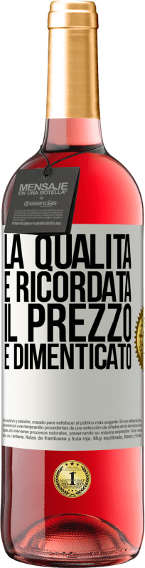 29,95 € Spedizione Gratuita | Vino rosato Edizione ROSÉ La qualità è ricordata, il prezzo è dimenticato Etichetta Bianca. Etichetta personalizzabile Vino giovane Raccogliere 2024 Tempranillo