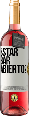 29,95 € 免费送货 | 桃红葡萄酒 ROSÉ版 ¿STAR BAR abierto? 白标. 可自定义的标签 青年酒 收成 2023 Tempranillo