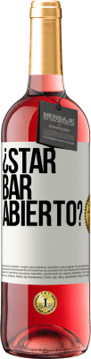 29,95 € 免费送货 | 桃红葡萄酒 ROSÉ版 ¿STAR BAR abierto? 白标. 可自定义的标签 青年酒 收成 2024 Tempranillo