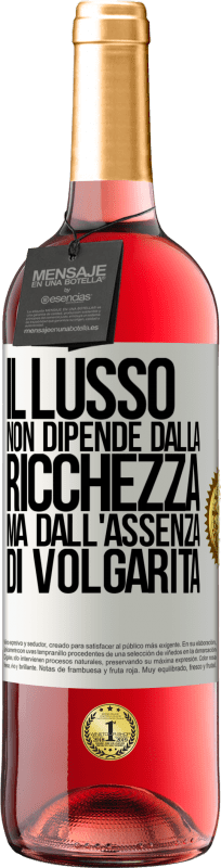 29,95 € Spedizione Gratuita | Vino rosato Edizione ROSÉ Il lusso non dipende dalla ricchezza, ma dall'assenza di volgarità Etichetta Bianca. Etichetta personalizzabile Vino giovane Raccogliere 2024 Tempranillo