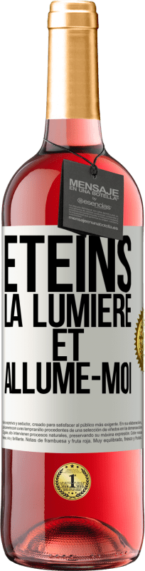 29,95 € Envoi gratuit | Vin rosé Édition ROSÉ Éteins la lumière et allume-moi Étiquette Blanche. Étiquette personnalisable Vin jeune Récolte 2024 Tempranillo