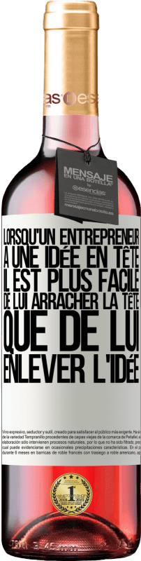 29,95 € Envoi gratuit | Vin rosé Édition ROSÉ Lorsqu'un entrepreneur a une idée en tête, il est plus facile de lui arracher la tête que de lui enlever l'idée Étiquette Blanche. Étiquette personnalisable Vin jeune Récolte 2024 Tempranillo