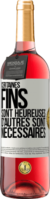29,95 € Envoi gratuit | Vin rosé Édition ROSÉ Certaines fins sont heureuses. D'autres sont nécessaires Étiquette Blanche. Étiquette personnalisable Vin jeune Récolte 2025 Tempranillo